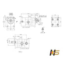 Motor Hidraulico Ventilador Pa Carregadeira Hyundai HL740-7 / HL740TM-7  11LF-30010