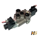 Comando Hidráulico Monobloco 80 lpm – 1 vias, acionamento ELÉTRICO DC 12V