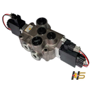 Comando Hidráulico Monobloco 80 lpm – 1 vias, acionamento ELÉTRICO DC 12V