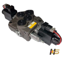 Comando Hidráulico Monobloco 50 lpm – 1 vias, acionamento ELÉTRICO DC 12V