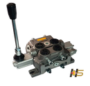 Comando Hidráulico Modular 60 lpm, manual 1 alavancas retorno por mola.